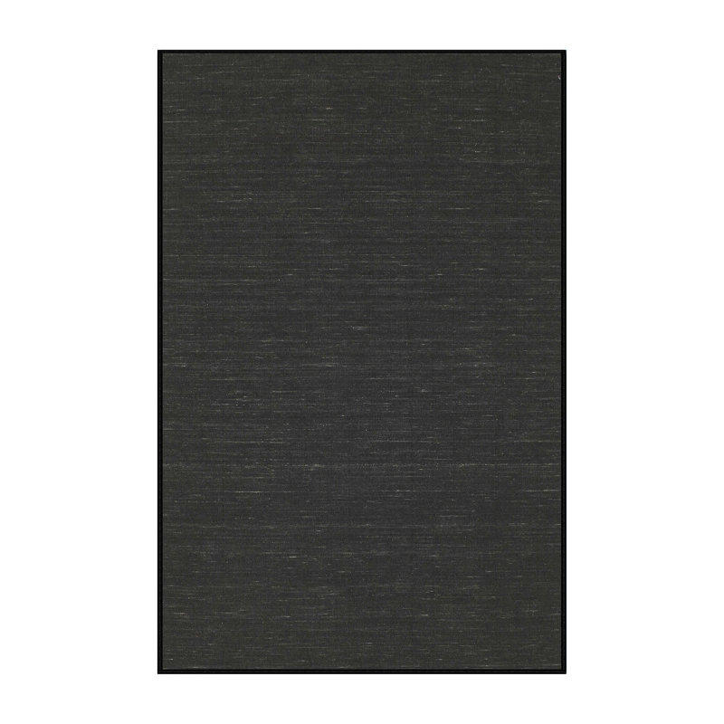 Tapis contemporain noir, Rectangle 6 pi 0 po x 9 pi 0 po