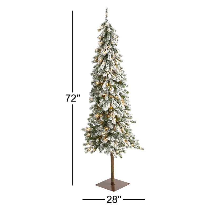 Arbre de Noël artificiel vert 1 pi, H 6 pi