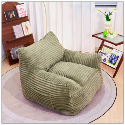 Fauteuil à billes pour adultes avec accoudoirs - Fauteuil à billes surdimensionné et confortable pour salon, chambre à coucher et dortoir, mini canapé moelleux confortable