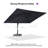 Jordin 11' x 15' Rectangular Cantilever Umbrella，Without Base-1324423974