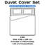 Plain Duvet Cover Complete Bedding Set - Duvet, Fitted Sheet with Matching Pillowcases-120238638-120238636