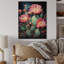 Cactus rose, vert, désert, épineux II sur bois-506367893