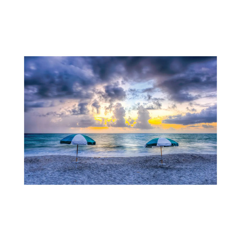 Dueling Umbrellas by David Gardiner - Wrapped Canvas Gallery-Wrapped Canvas Giclée, 8"H x 12"W