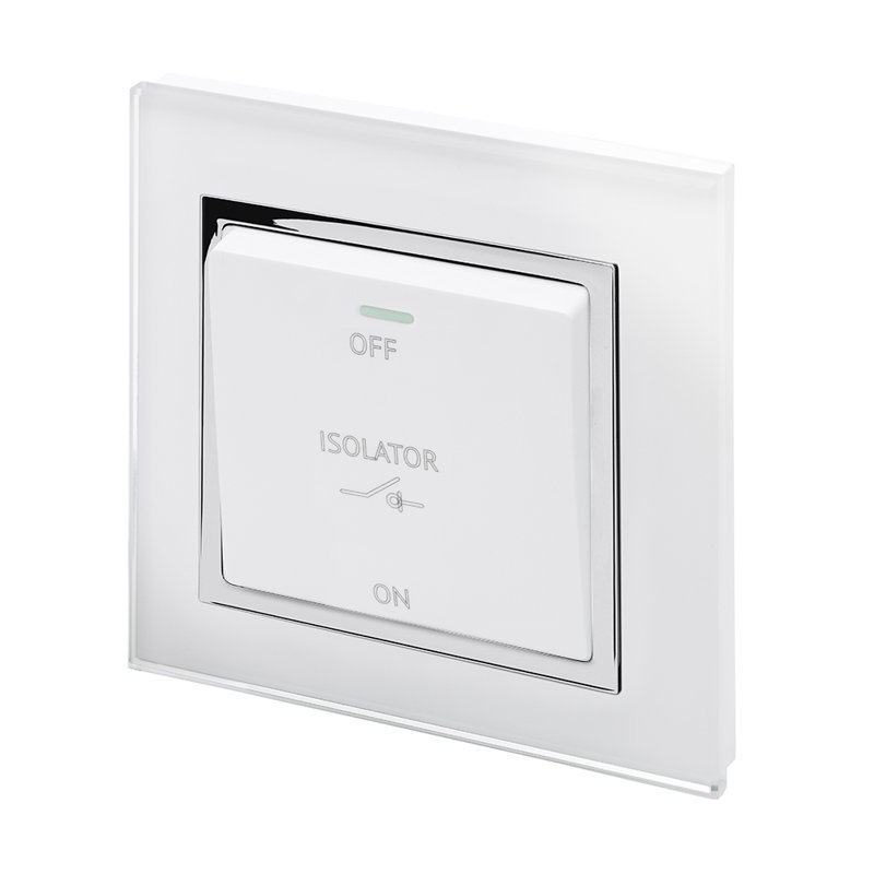 Grimaldi Wall Mounted Socket, White