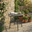 Round Outdoor Side Table - 50 cm W 50 cm D