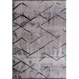 Rapture Black Gray Abstract Luxury Area Rug