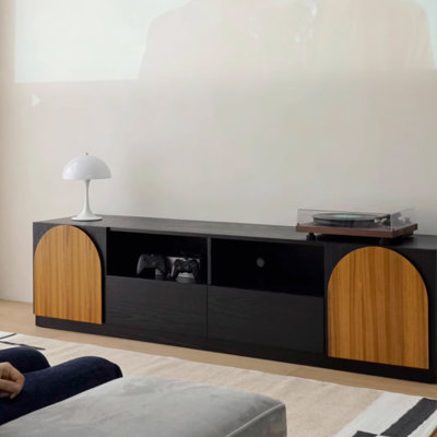 Meuble télé en bois massif personnalité