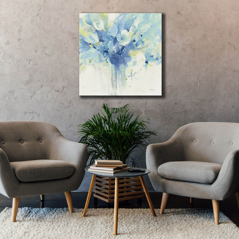  «Pretty In Spring Blue» par Albena Hristova, art mural sur toile, 37 po x 37 po