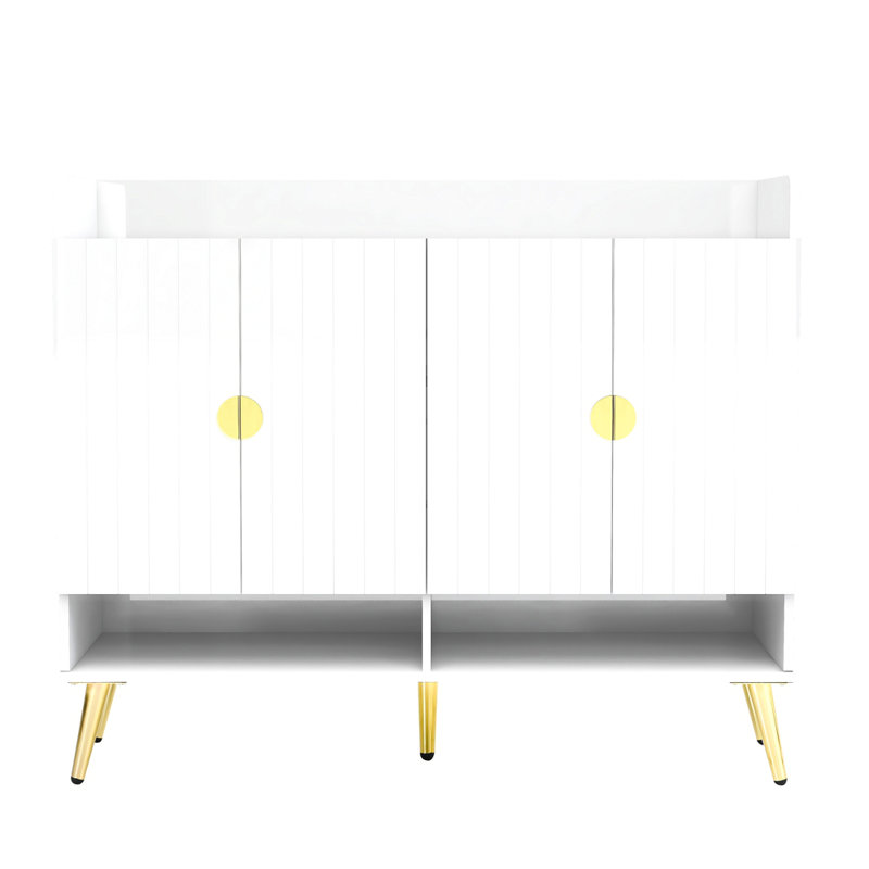 Range-chaussures avec portes, range-chaussures à 11 niveaux avec tablettes réglables, range-chaussures en bois moderne pour vestibule, salon, couloir (surface en PVC)