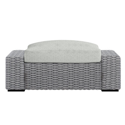 Capri Outdoor Ottoman with Cushion