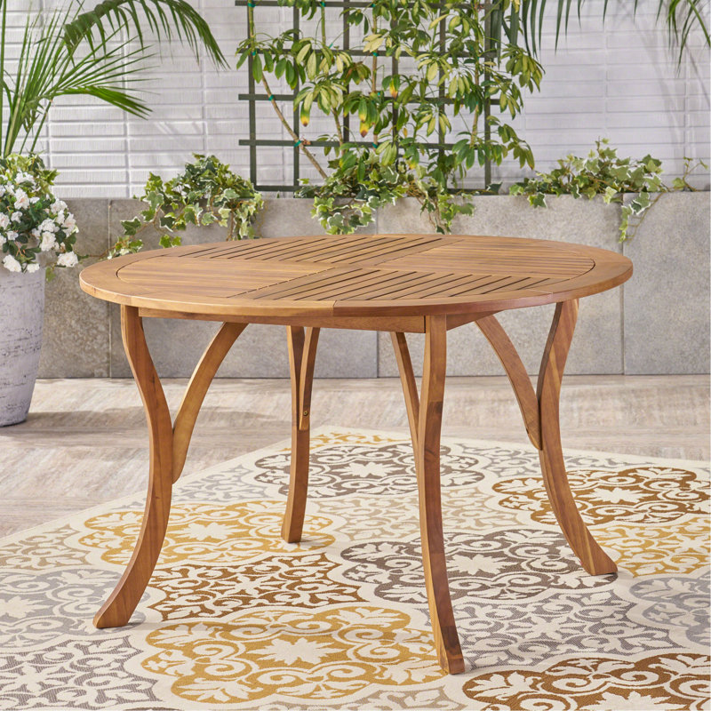 Table d'extérieur en bois d'acacia, Teck