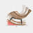 PE alloy woven rocking chair