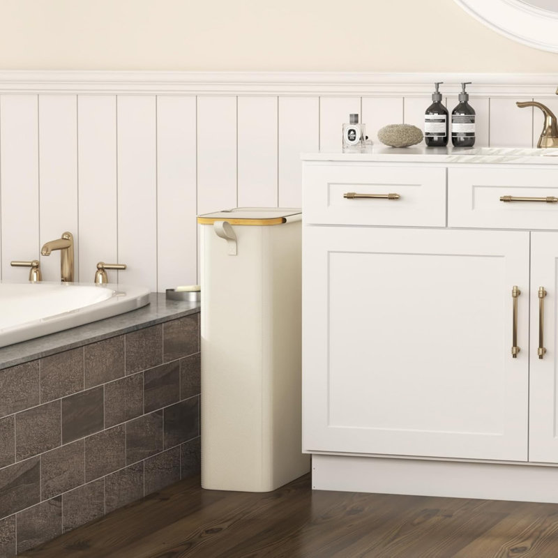 Polyster Laundry Cart, White