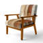 Chaise rembourrée abstraite minimaliste rembourrée avec accoudoirs beige minimaliste-231950831
