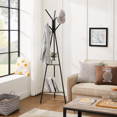 Steel Freestanding 2 - Hook Coat Rack