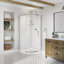Ensemble de mur de douche en coin de deux pièces Utile 3636-123534259
