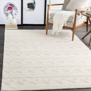 Maja Handmade Tufted Wool Ivory/Beige Area Rug Kelly Clarkson Home Rug Size: Rectangle 6' x 9