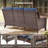 Wickes 6-Piece All-Weather Outdoor Wicker Patio Square Metal Fire Pit Table Conversation Set With Swivel Gliders And Ottomans-1518560488-1518560494