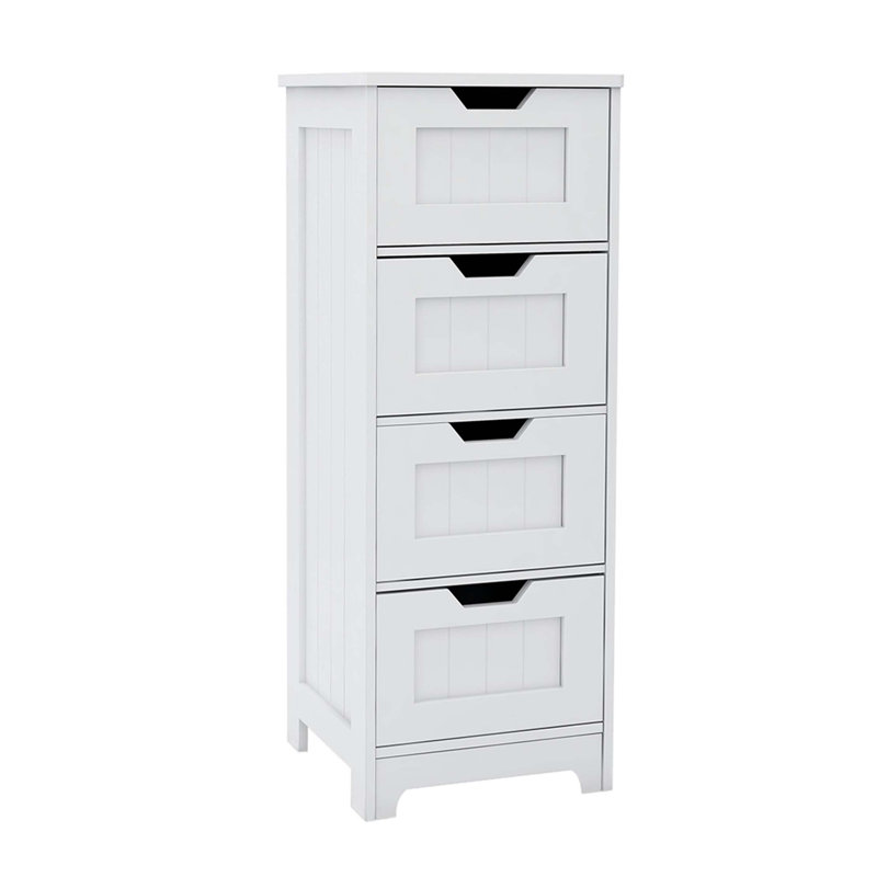 Freestanding Storage Cabinet With 4 Drawers, Suitable For Bathroom, Living Room, Kitchen