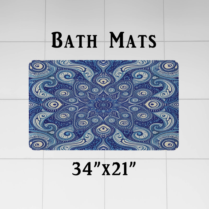 Shower Curtain w/ Bathmat, 72"H x 70"W