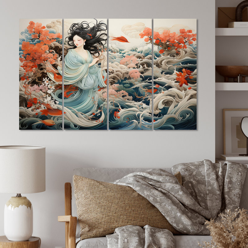 " China Art Silk Embroidery " 4 - Pieces