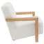 Chaise avec accoudoirs rembourrée Bryant Latte Boucle-1760835178-1760835176