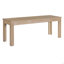 Ensemble de salle à manger 3 pièces, table à tréteaux rectangulaire et 2 bancs en bois-1461545478