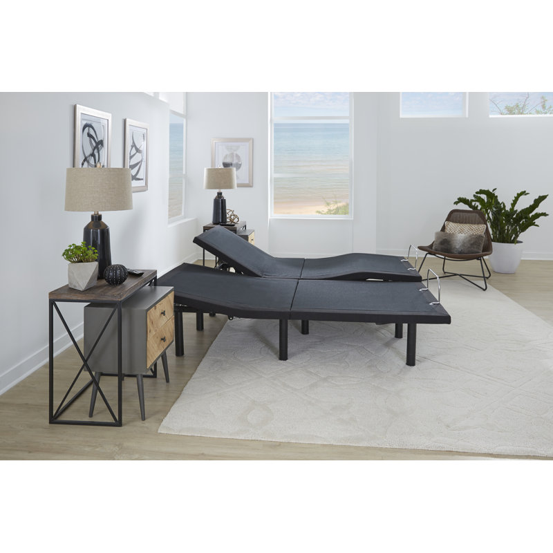 Base réglable Blissful Nights A7 avec télécommande sans fil et inclinaison du coussin, Très grand séparé