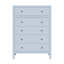 Commode 5 tiroirs Celine, bleu clair-118635408