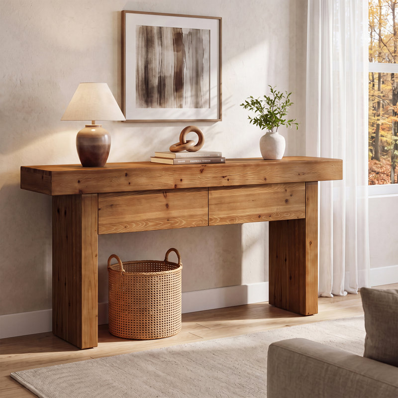 160.02cm Solid Wood Console Table