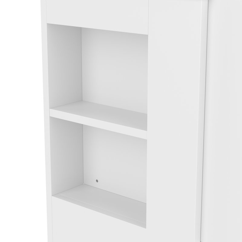 Meuble-lavabo 36 po avec lavabo en céramique, Blanc clair