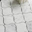 Polished 3" x 3" Marble Arabesque Mosaic Wall & Floor Tile-918964504