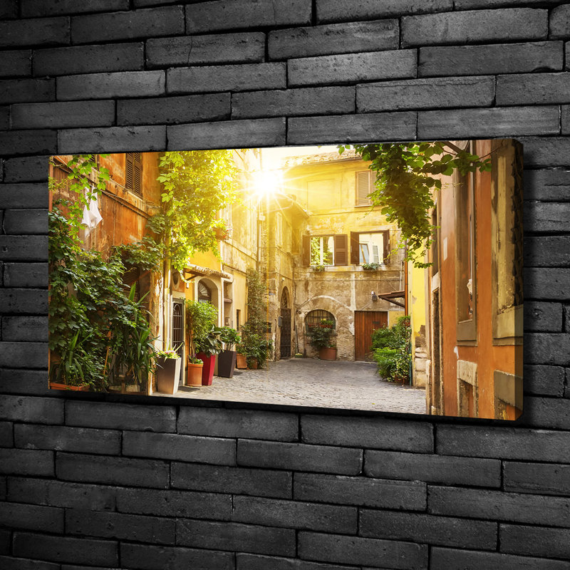 Italian Streets - No Frame Print on Canvas
