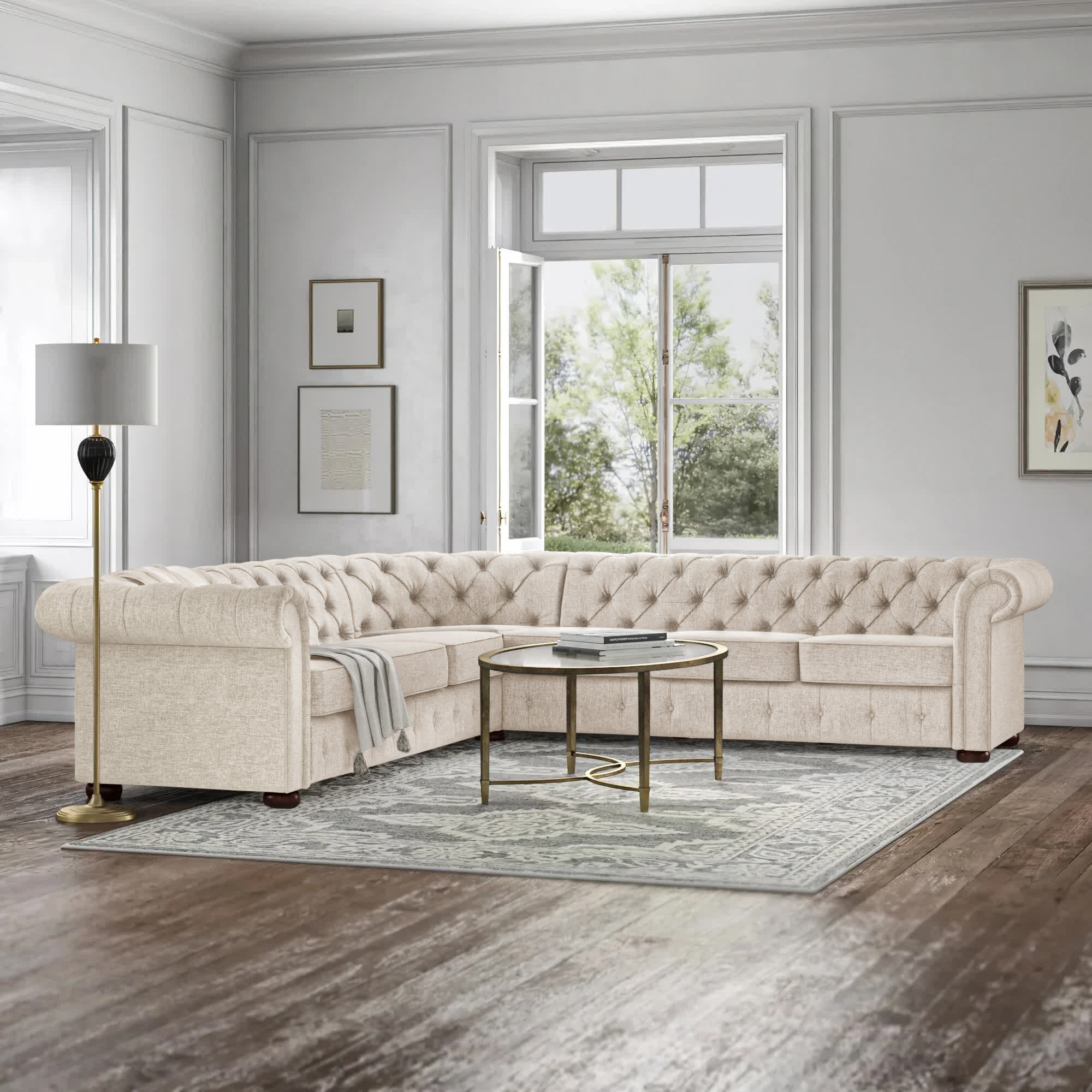 Kensington Grey Back Cushion for Sofa and sectional modular pieces