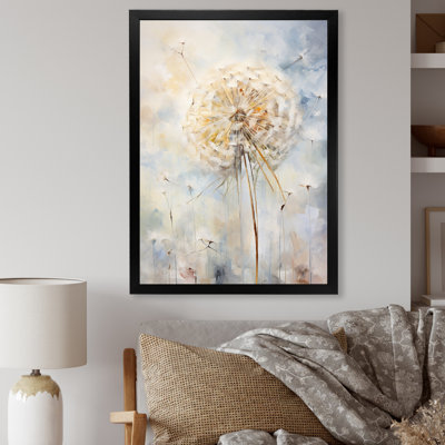 Dandelion Charm in Winter I - Pissenlit, art mural