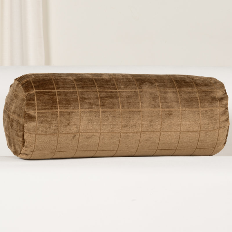 Coussin Otterville, Géométrique or, Traversin H 8 po x l 20 po