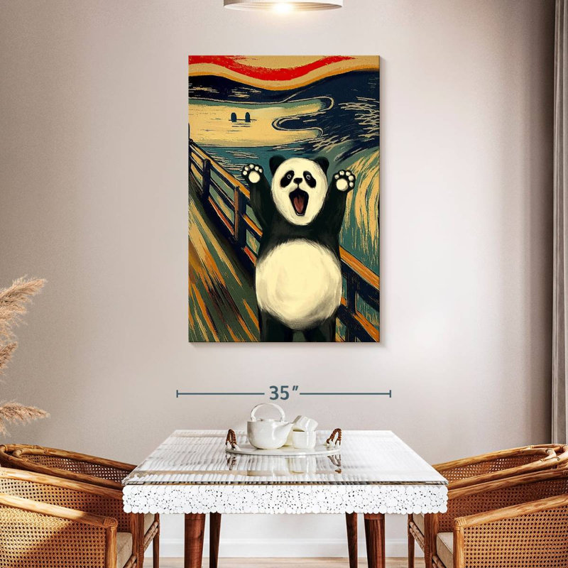 Brampt The Scream With Panda, 48" H x 32" W