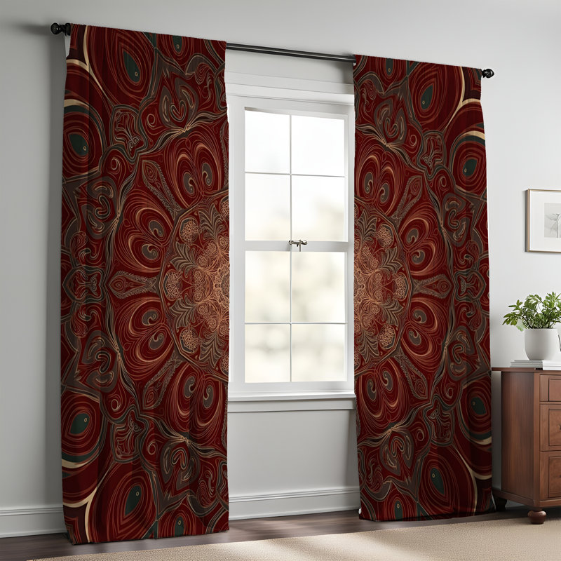 Window Curtains (WC01608), 20" W x 52" L