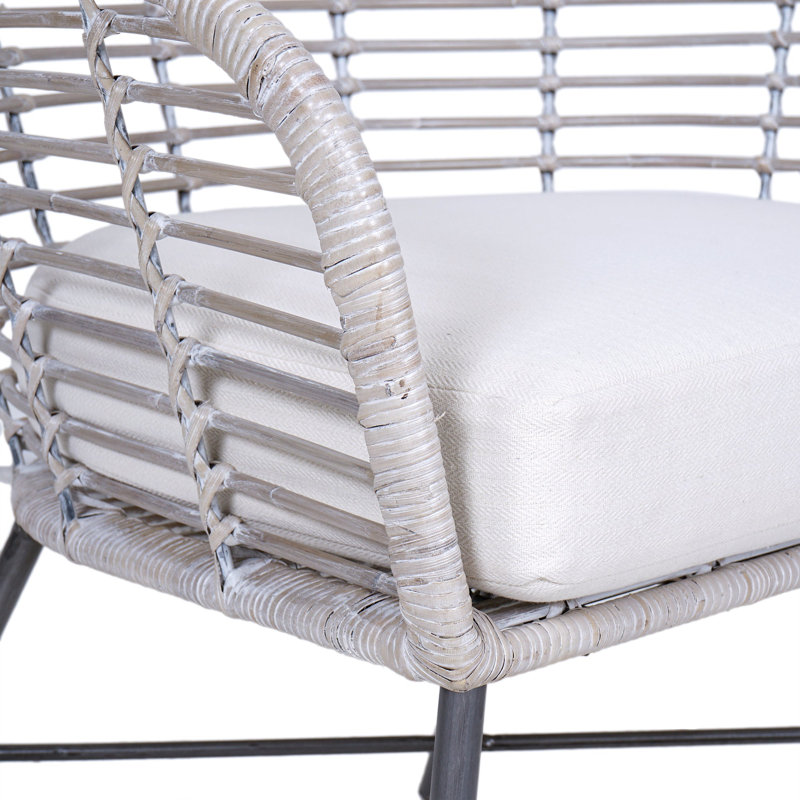 Fauteuil incurvé en rotin Cove
