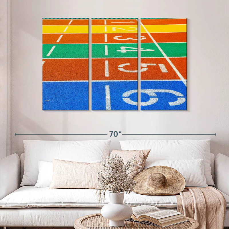 Running Track, 32" H x 50" W