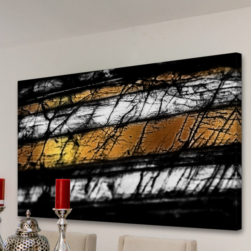 " Black Threads " Print, 24" H x 36" W x 1.5" D