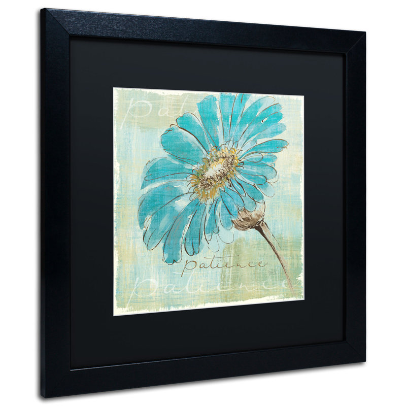 « spa marguerites ii », impression encadrée, Noir, H 16 po x l 16 po