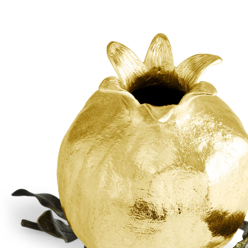 Pomegranate Aluminum/Brass Vase