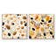 Joris - Ensemble de 2 collages carrés botaniques abstraits-101843794-101843793