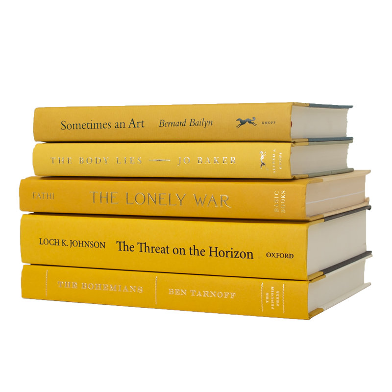 Modern Saffron Book Stack, S/5