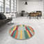 Tapis de zone rouge/vert/orange contemporaine-737771071