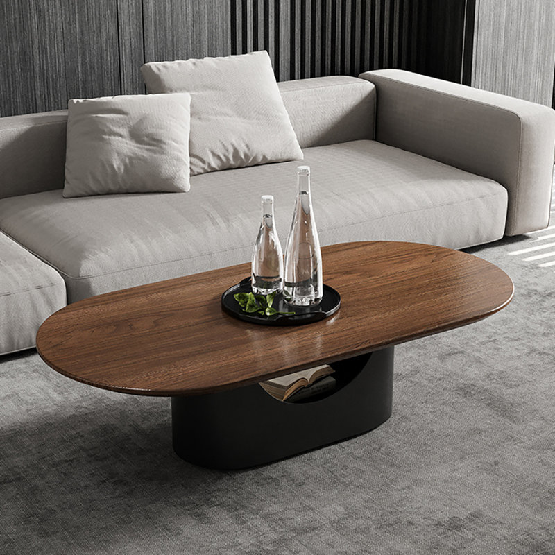 Table basse luxueuse haut de gamme, Noyer foncé, H 16,5 po x L 47,2 po x l 23,6 po