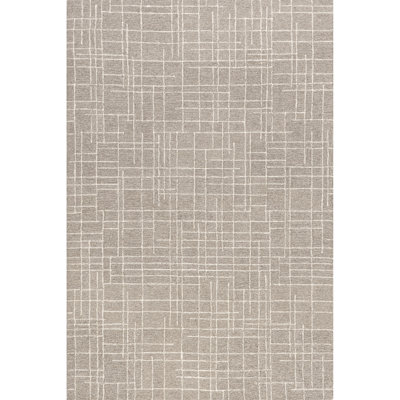 Tyiana Checkered Wool Area Rug