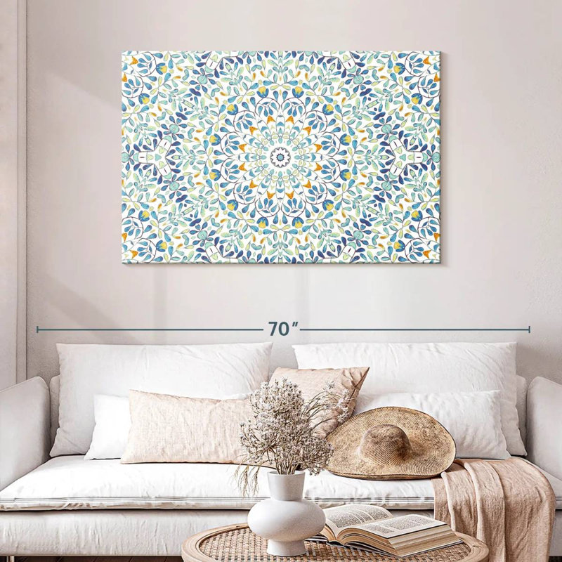 Mandala délicat Kerner, H 30 po x l 45 po