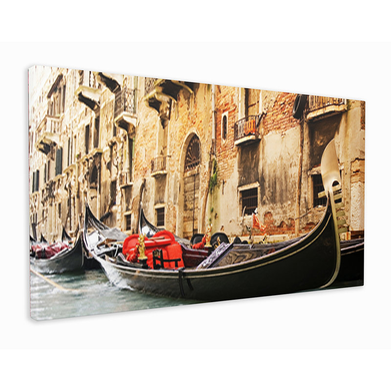 The Gondolas - Wrapped Canvas Print, 76cm H x 127cm W x 3.2cm D